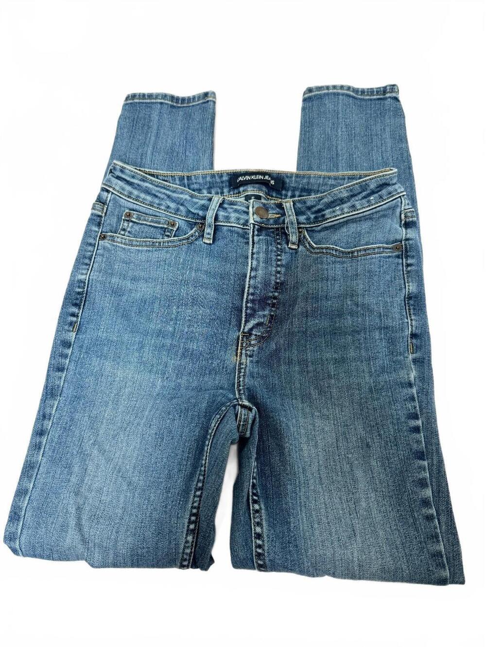 Calvin Klein Jeans Womens Size 27 Blue Medium Wash Skinny Denim Jeans